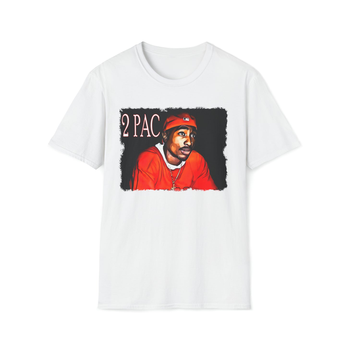 Custom K's - "WaterColor 2Pac" Softstyle T-Shirt