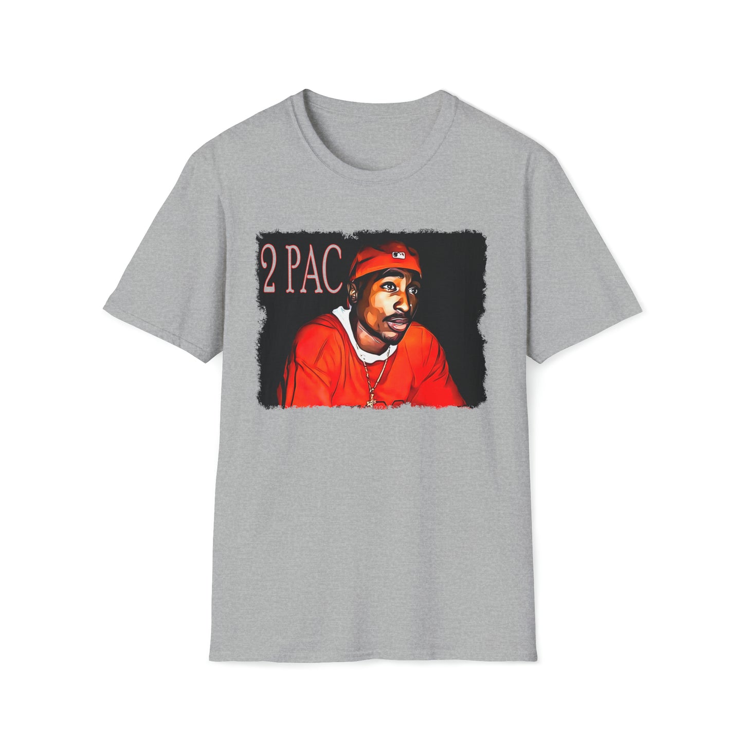 Custom K's - "WaterColor 2Pac" Softstyle T-Shirt