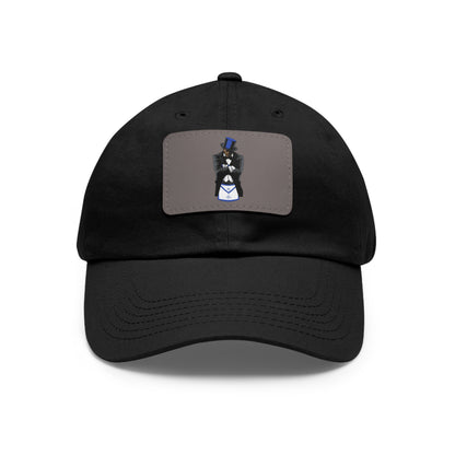 Mason Dad Hat with Leather Patch (Rectangle)