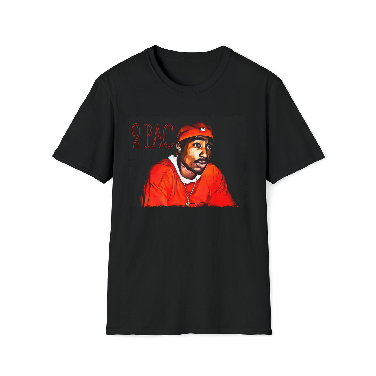 Custom K's - "WaterColor 2Pac" Softstyle T-Shirt
