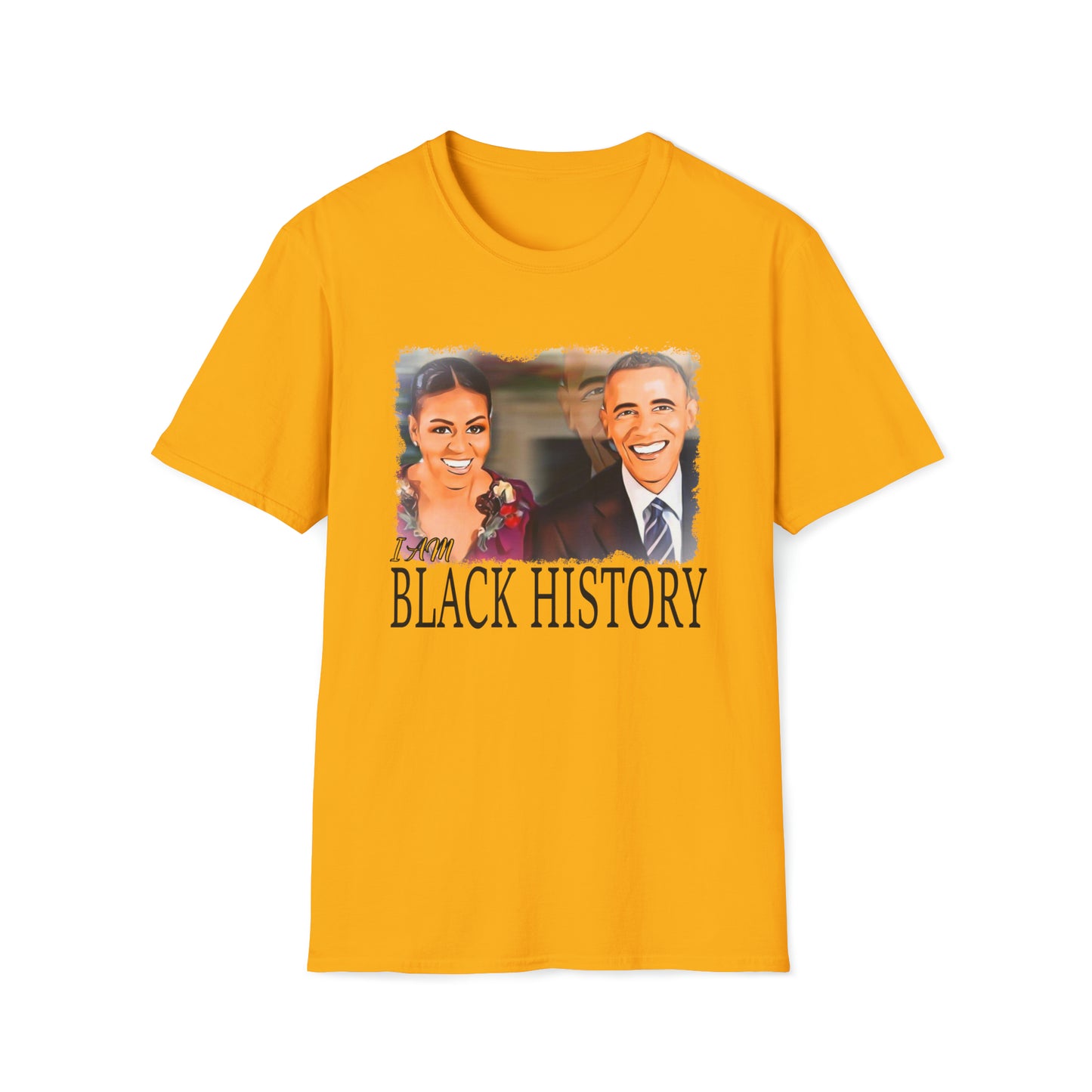 Custom K's "WaterColor Obama" Softstyle T-Shirt