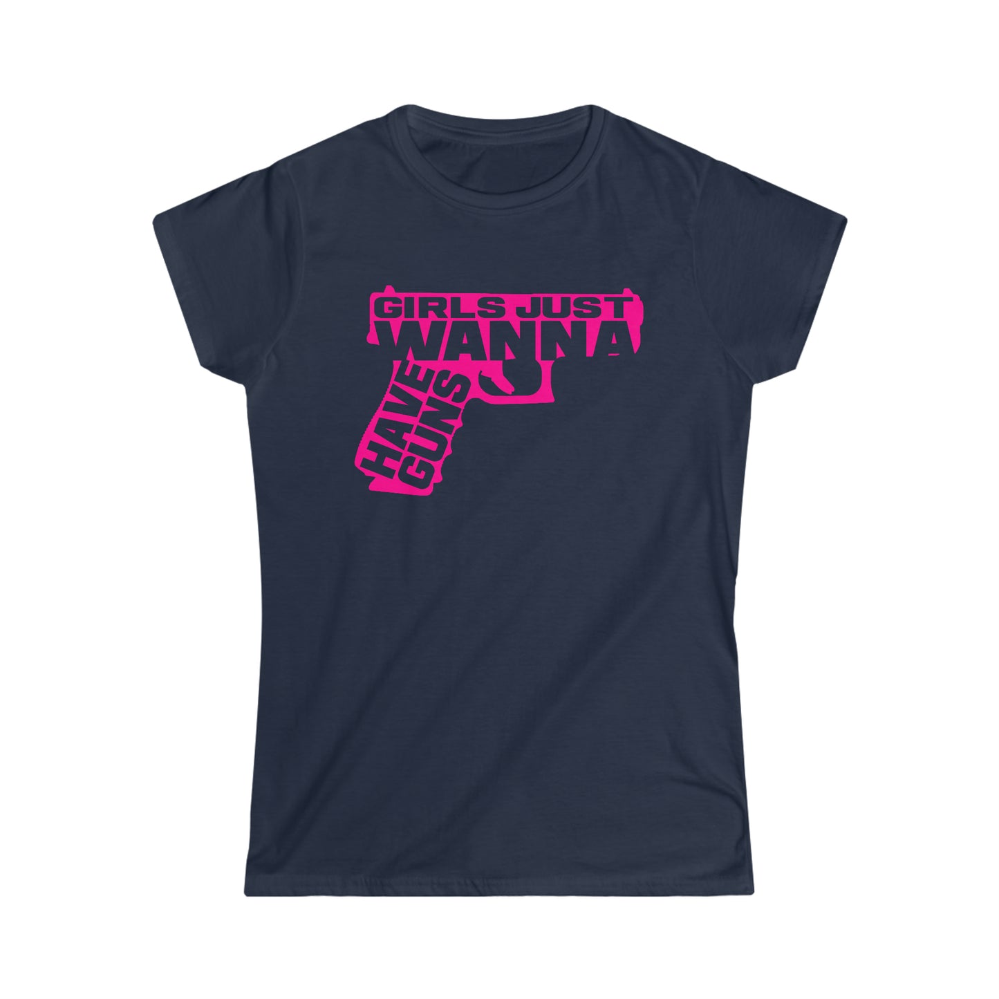 Women's "Girls Wanna Have Guns" Softstyle Tee