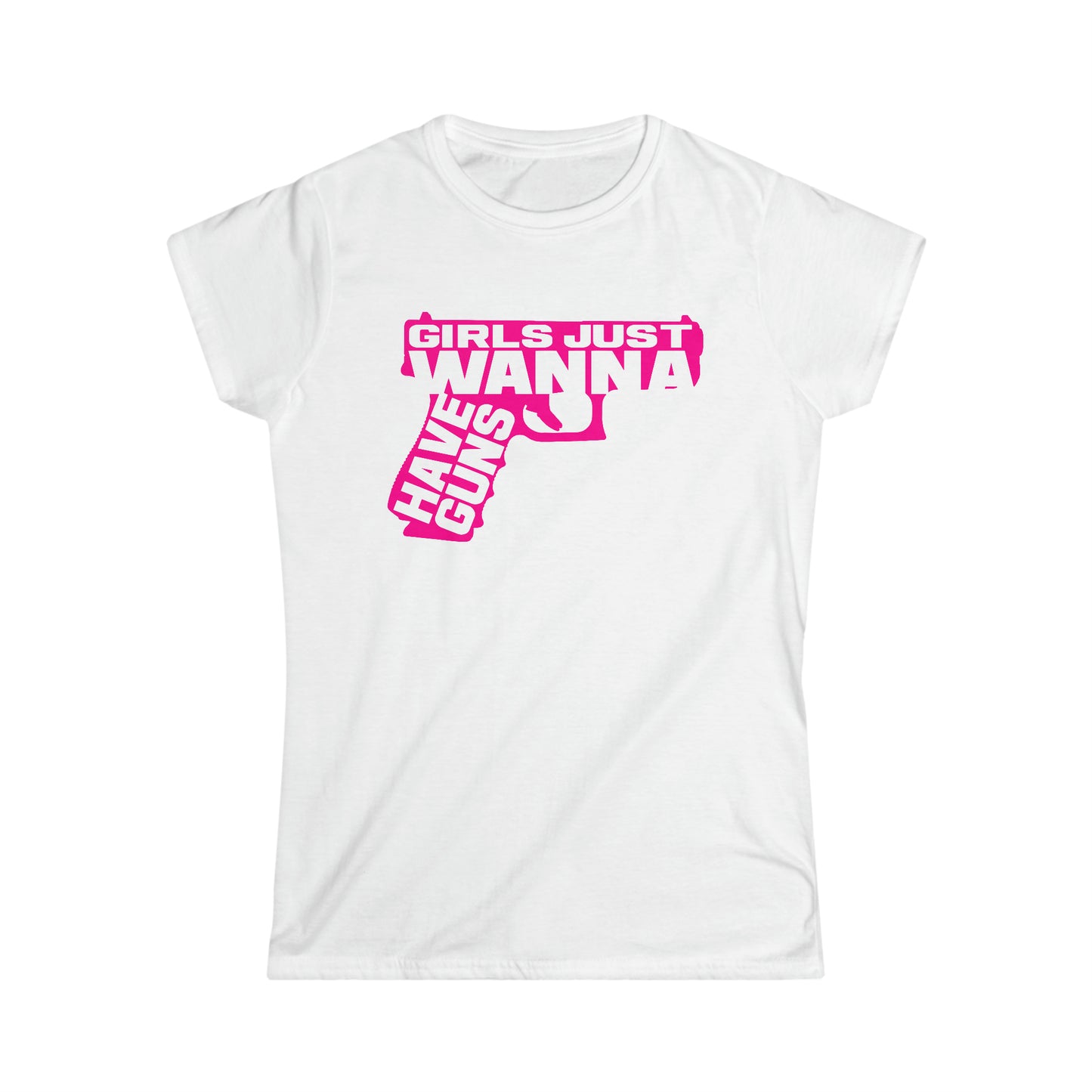 Women's "Girls Wanna Have Guns" Softstyle Tee